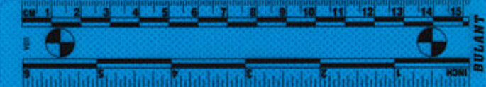 15厘米白底PVC比例尺