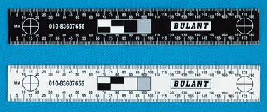18厘米雙面黑白比例尺
